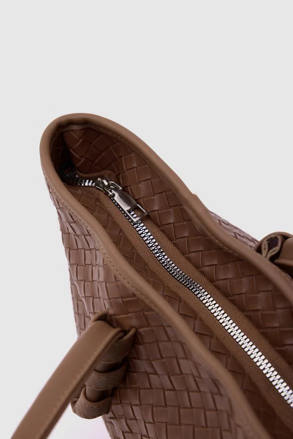 Faux Leather Shoulder Bag Faux Leather Shoulder Bag in tan
