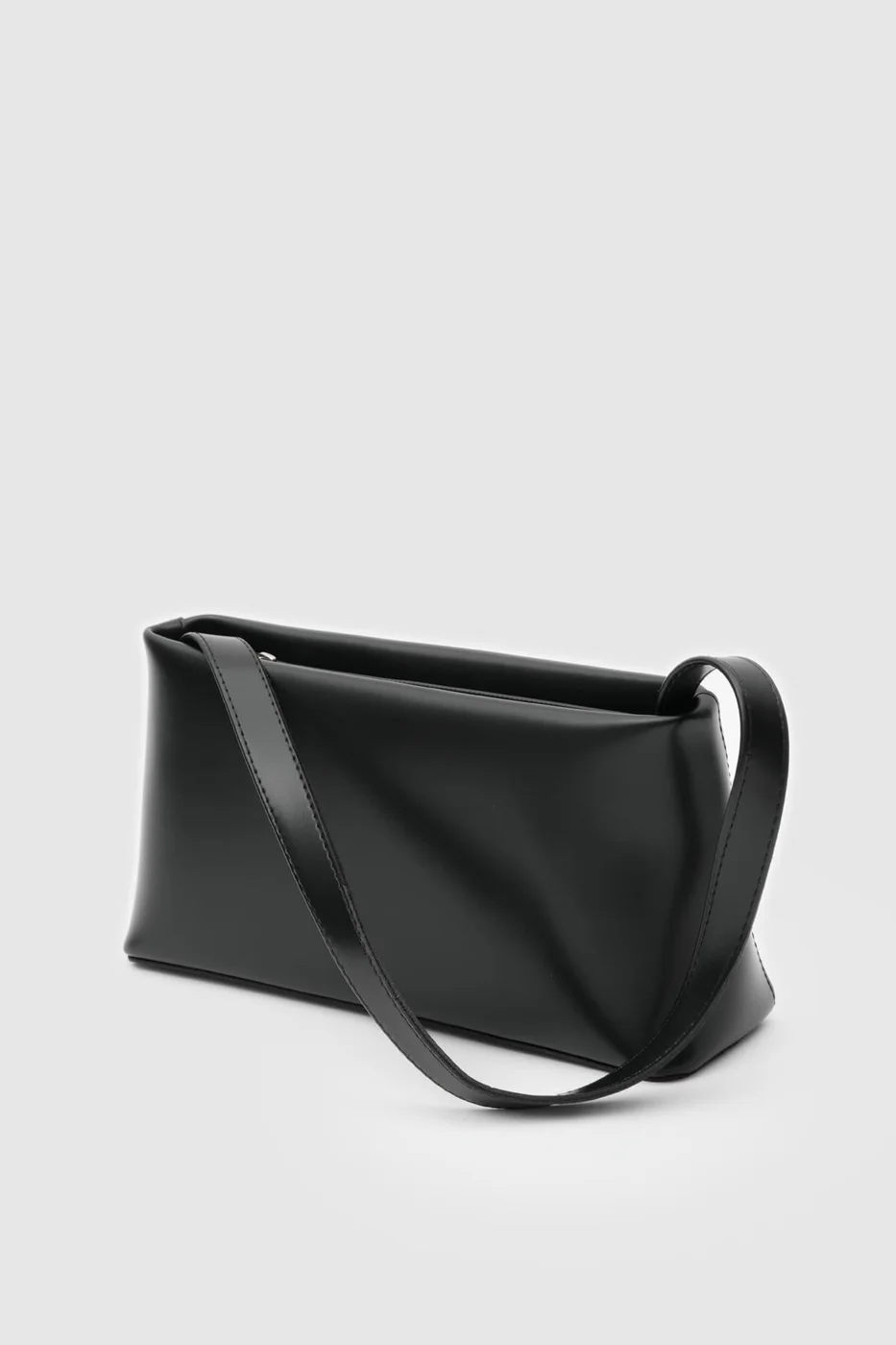 Faux leather baguette bag Faux leather baguette bag in black