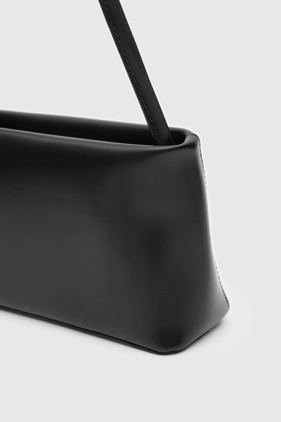 Faux leather baguette bag Faux leather baguette bag in black