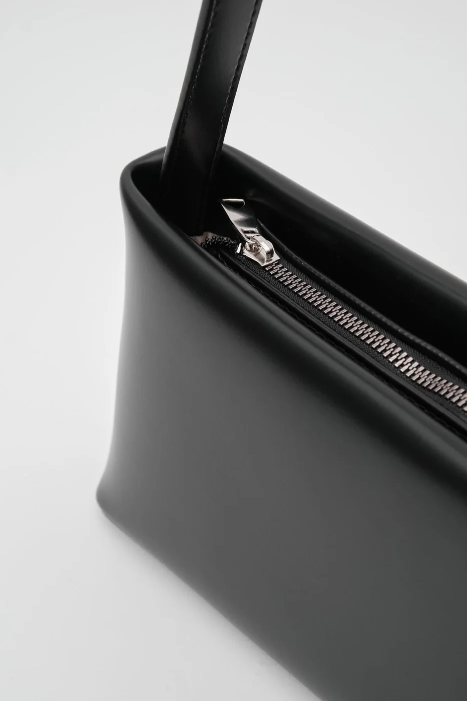 Faux leather baguette bag Faux leather baguette bag in black