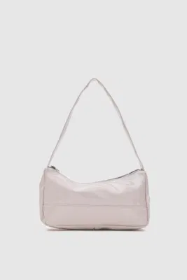 faux leather baguette bag