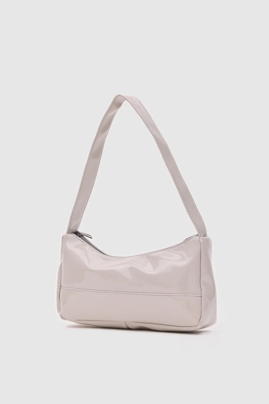 faux leather baguette bag