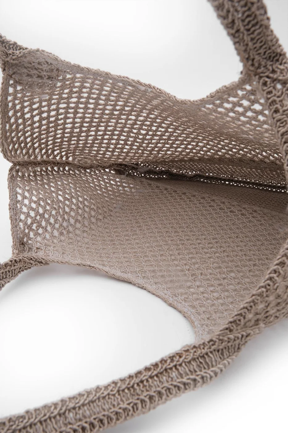 woven shoulder bag in beige