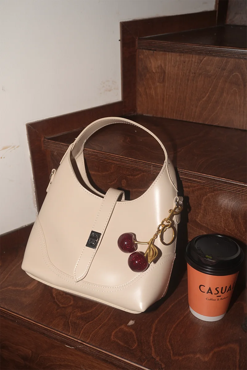Cherry bag charm Cherry bag charm in red