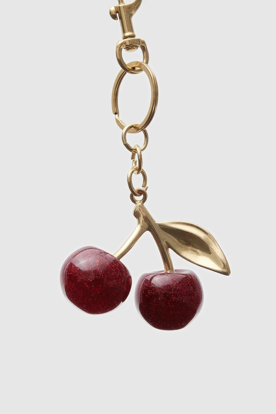 Cherry bag charm Cherry bag charm in red