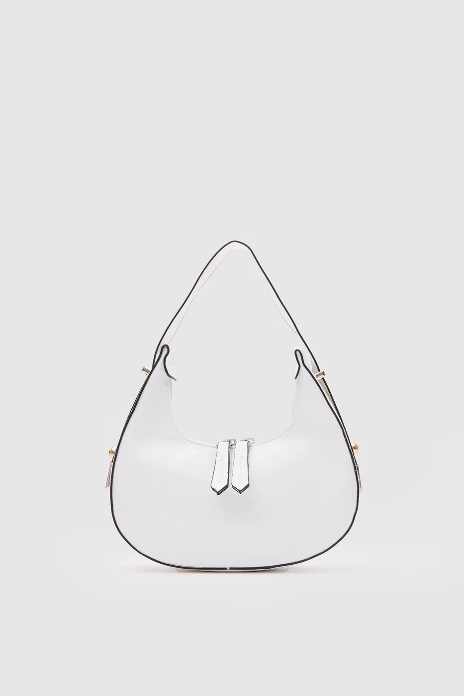 faux leather baguette bag faux leather baguette bag in white