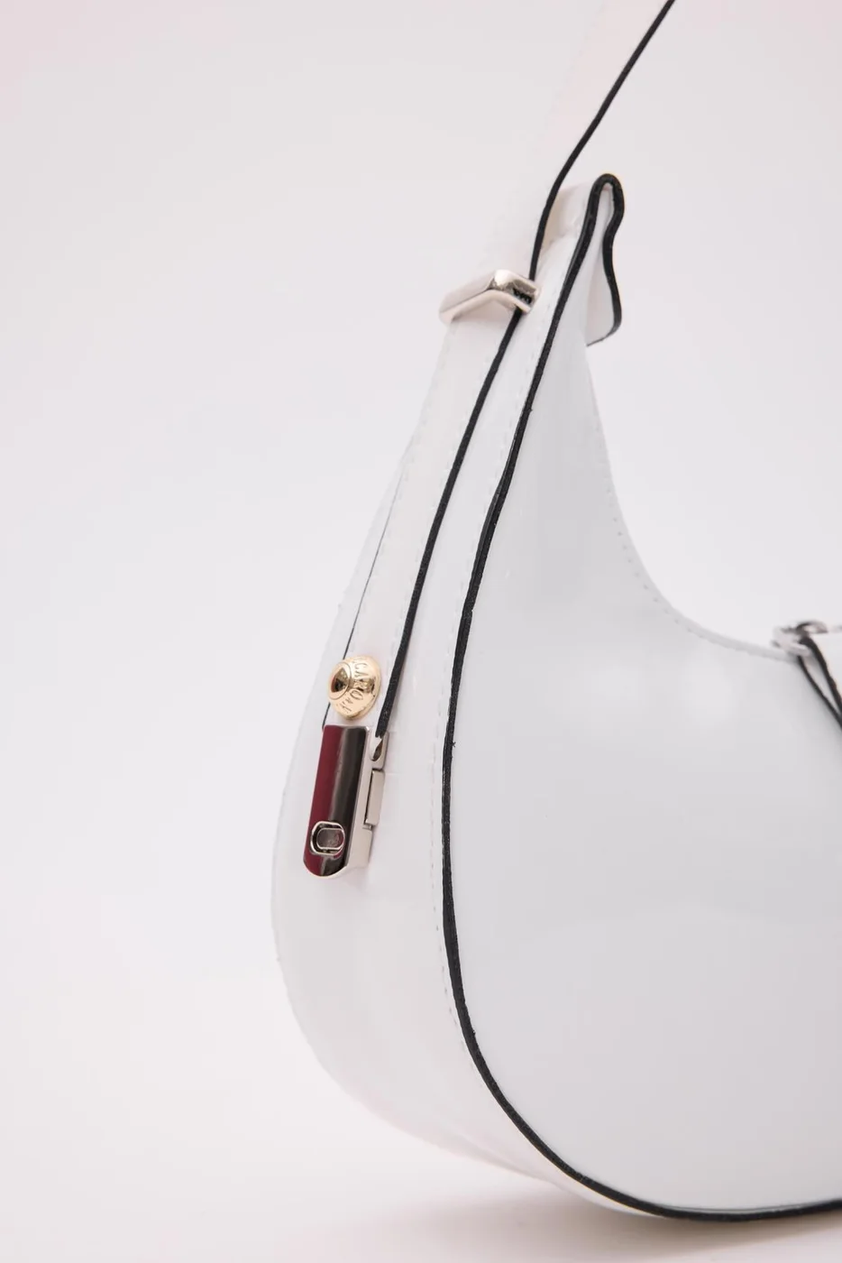 faux leather baguette bag faux leather baguette bag in white