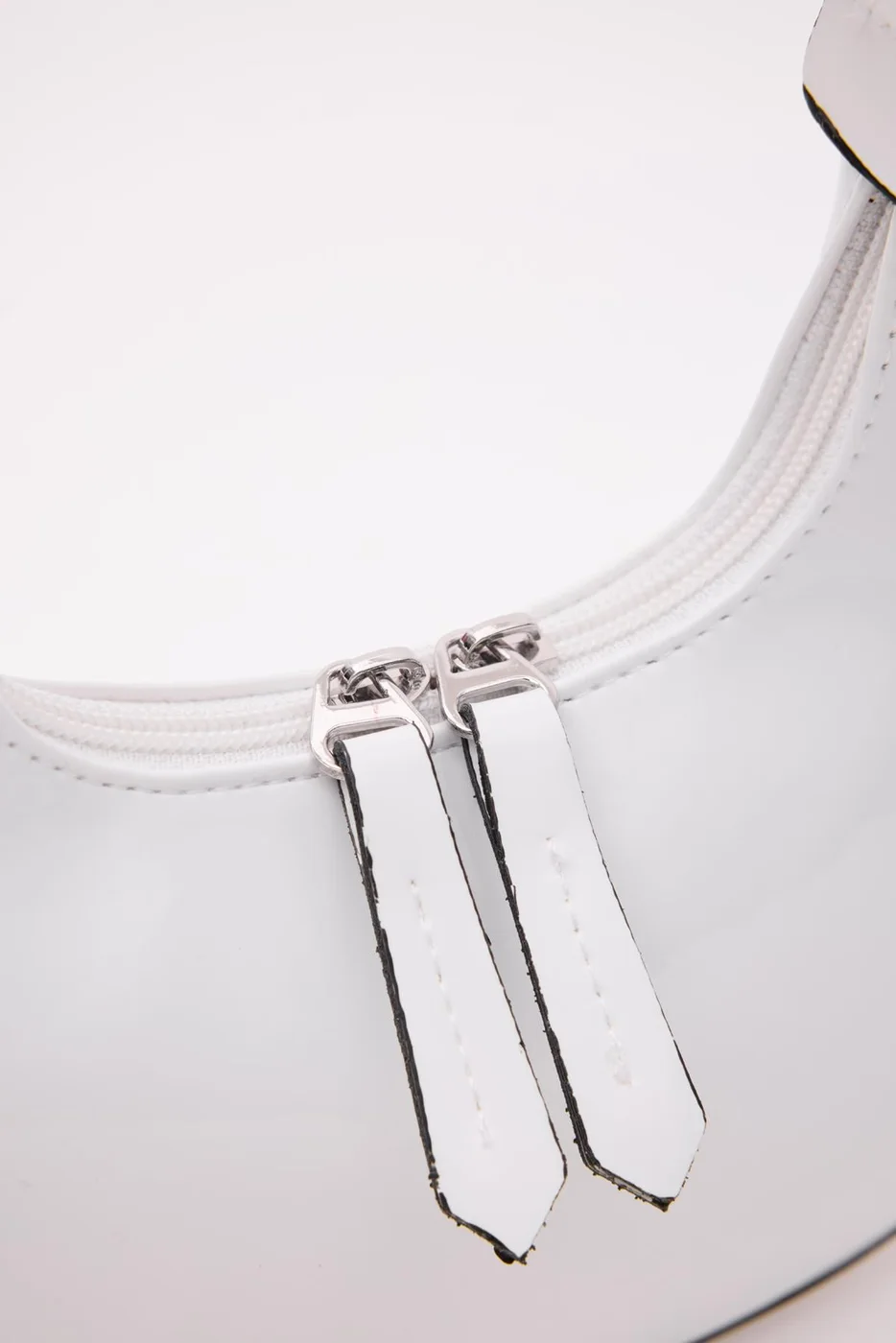 faux leather baguette bag faux leather baguette bag in white