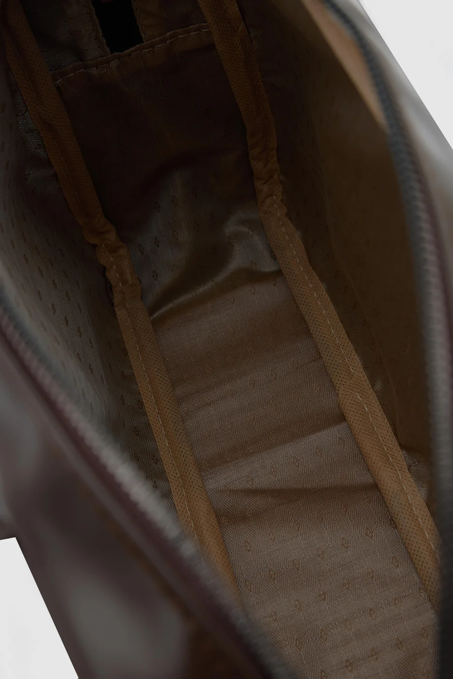 faux leather shoulder bag faux leather shoulder bag in dark brown