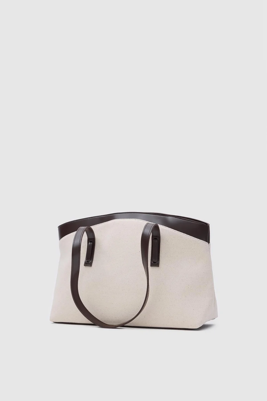canvas tote bag for beach outings in brown