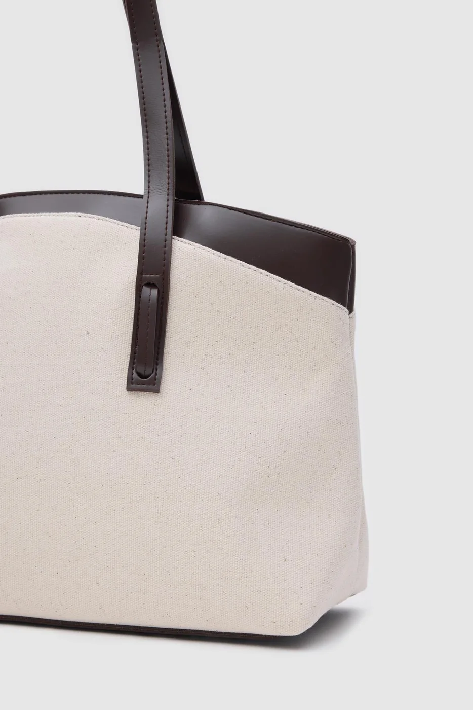 canvas tote bag for beach outings in brown