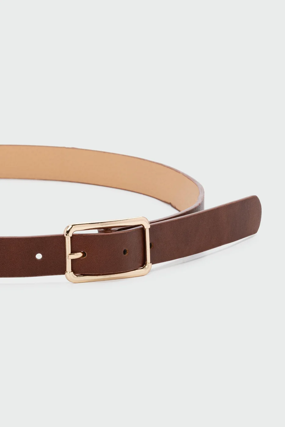 faux leather belt with buckle faux leather belt with buckle in tan
