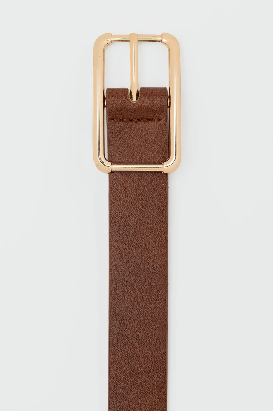 faux leather belt with buckle faux leather belt with buckle in tan