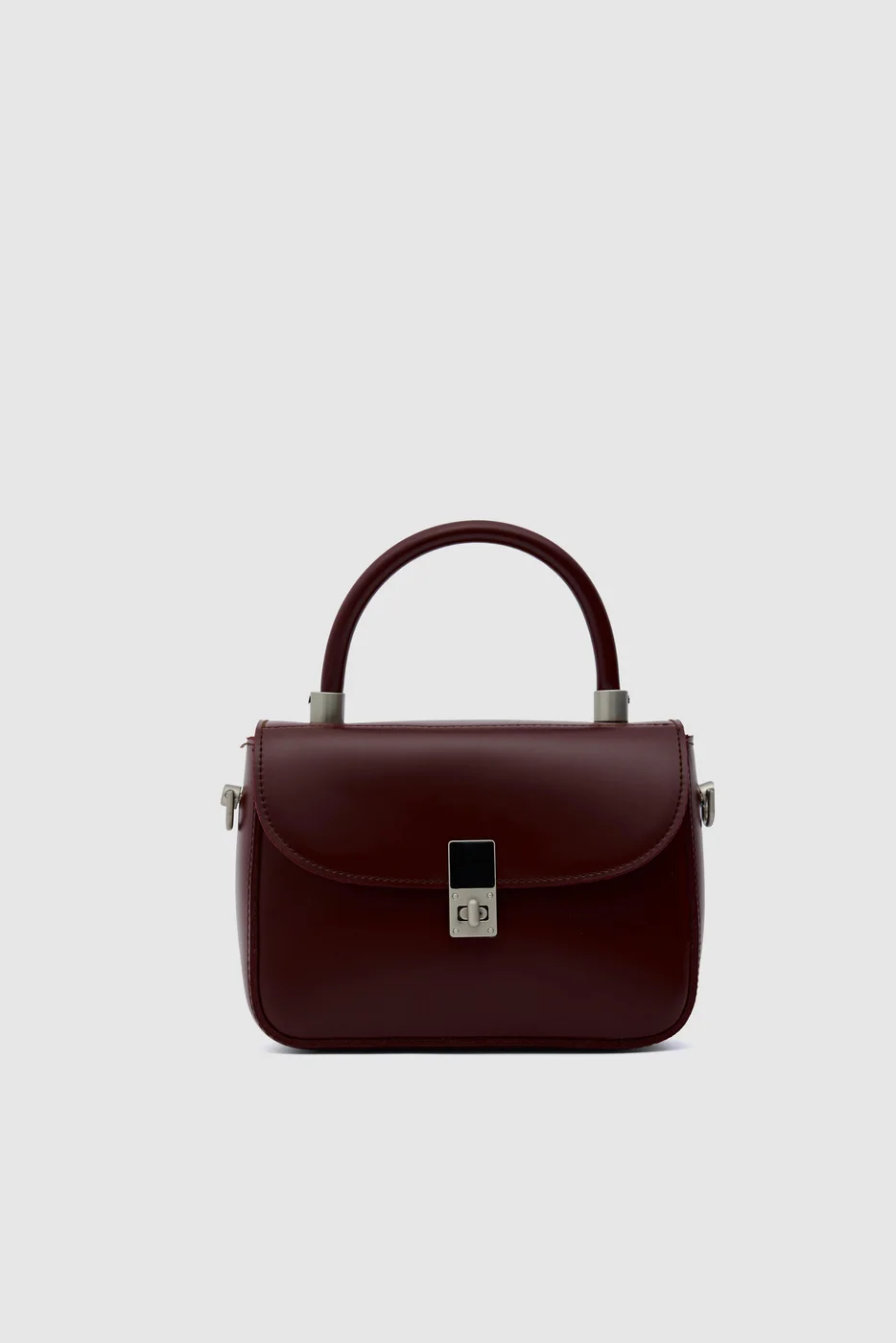 faux leather crossbody bag faux leather crossbody bag in burgundy