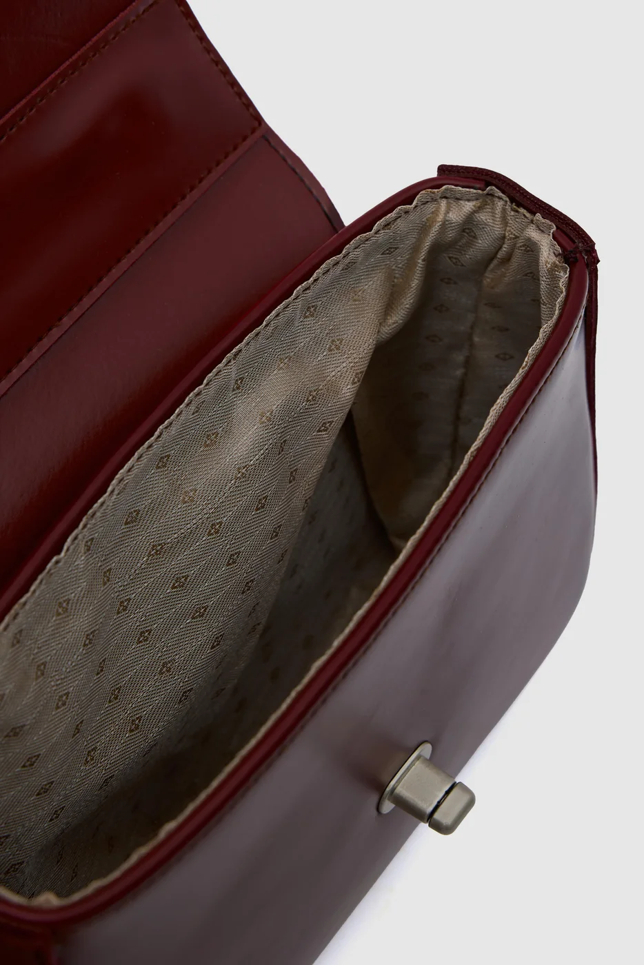 faux leather crossbody bag faux leather crossbody bag in burgundy