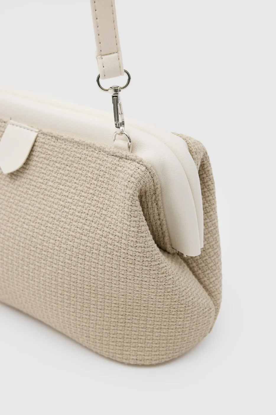 Woven Crossbody Bag for Women in beige