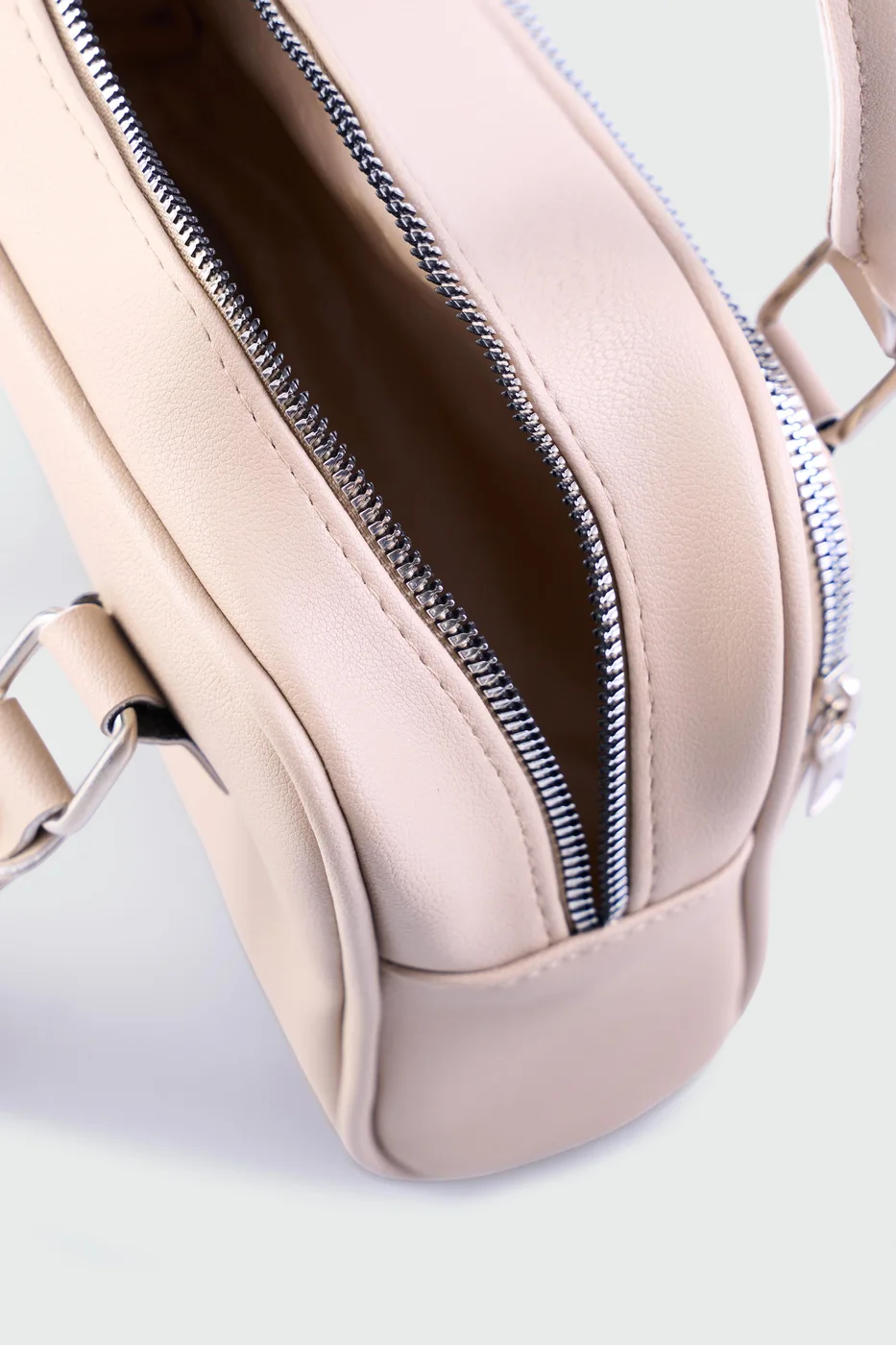 Faux leather crossbody bag Faux leather crossbody bag in beige