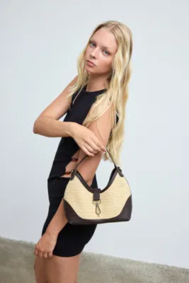 Faux leather crossbody bag for everyday use