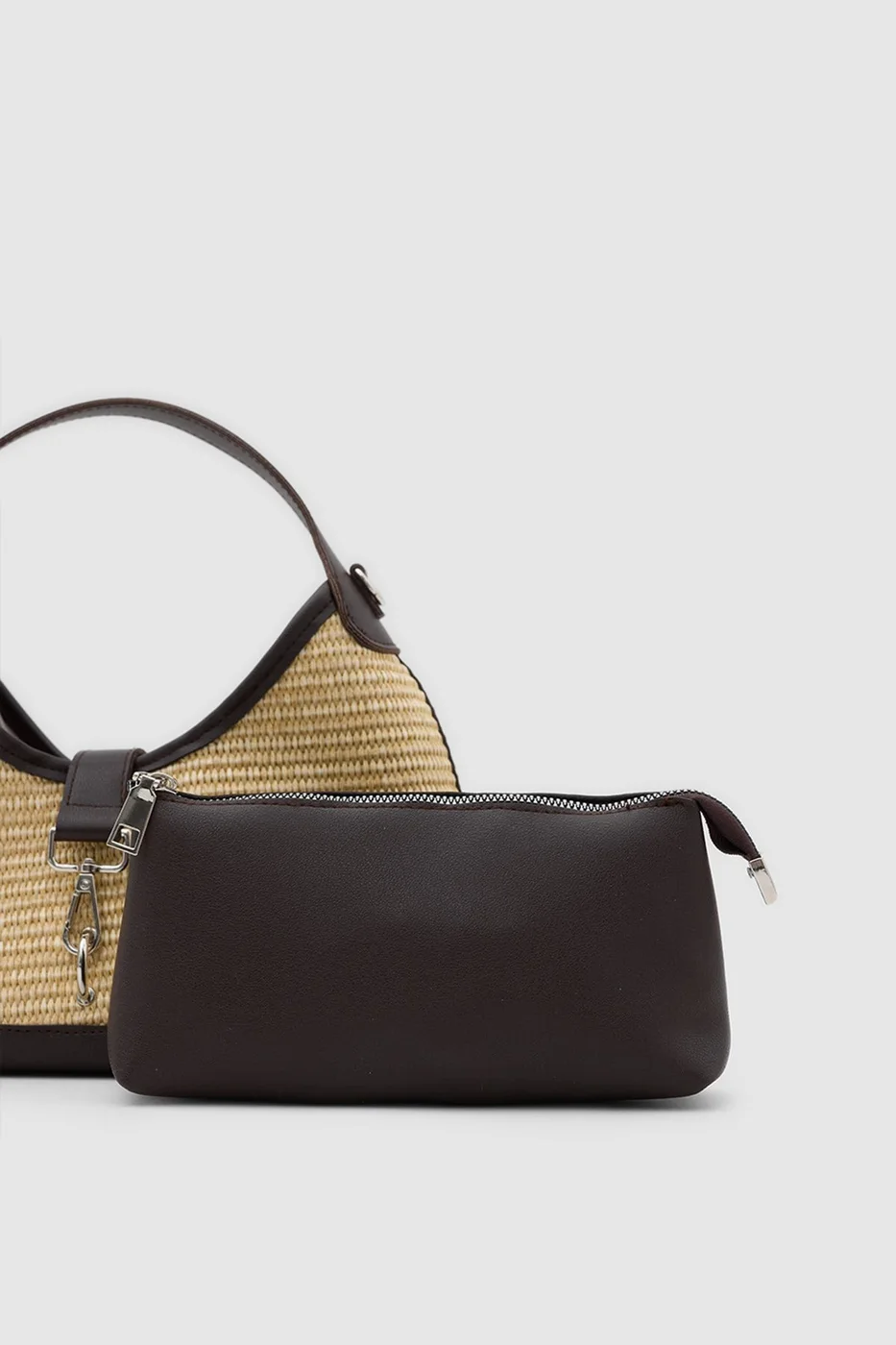 Faux leather crossbody bag for everyday use