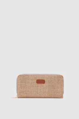 woven wallet in woven