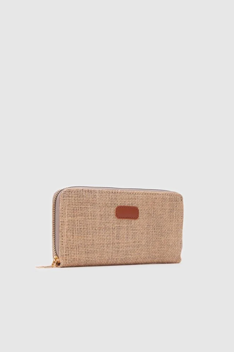 woven wallet in woven