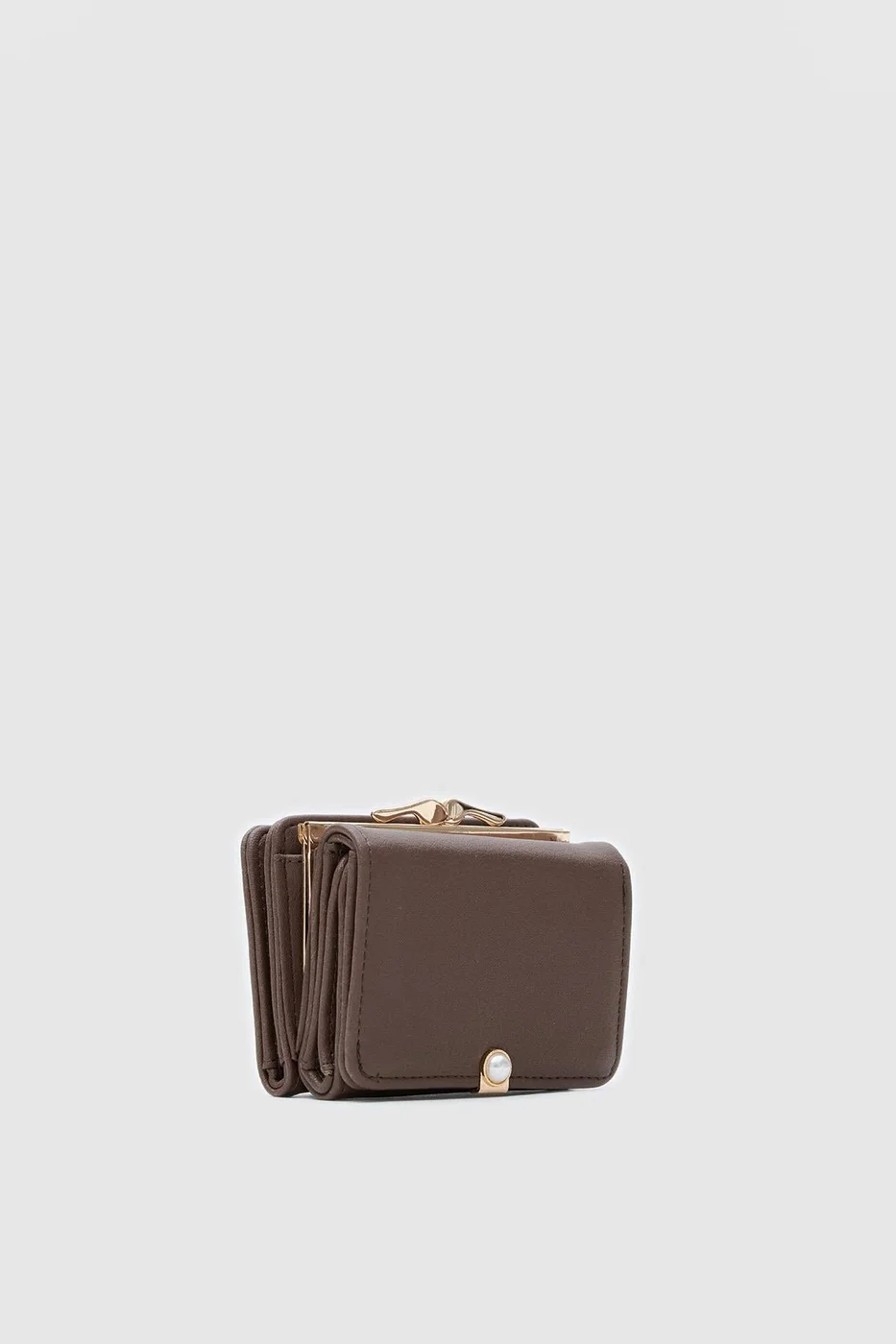 Faux leather wallet for women Faux leather wallet for women in brown