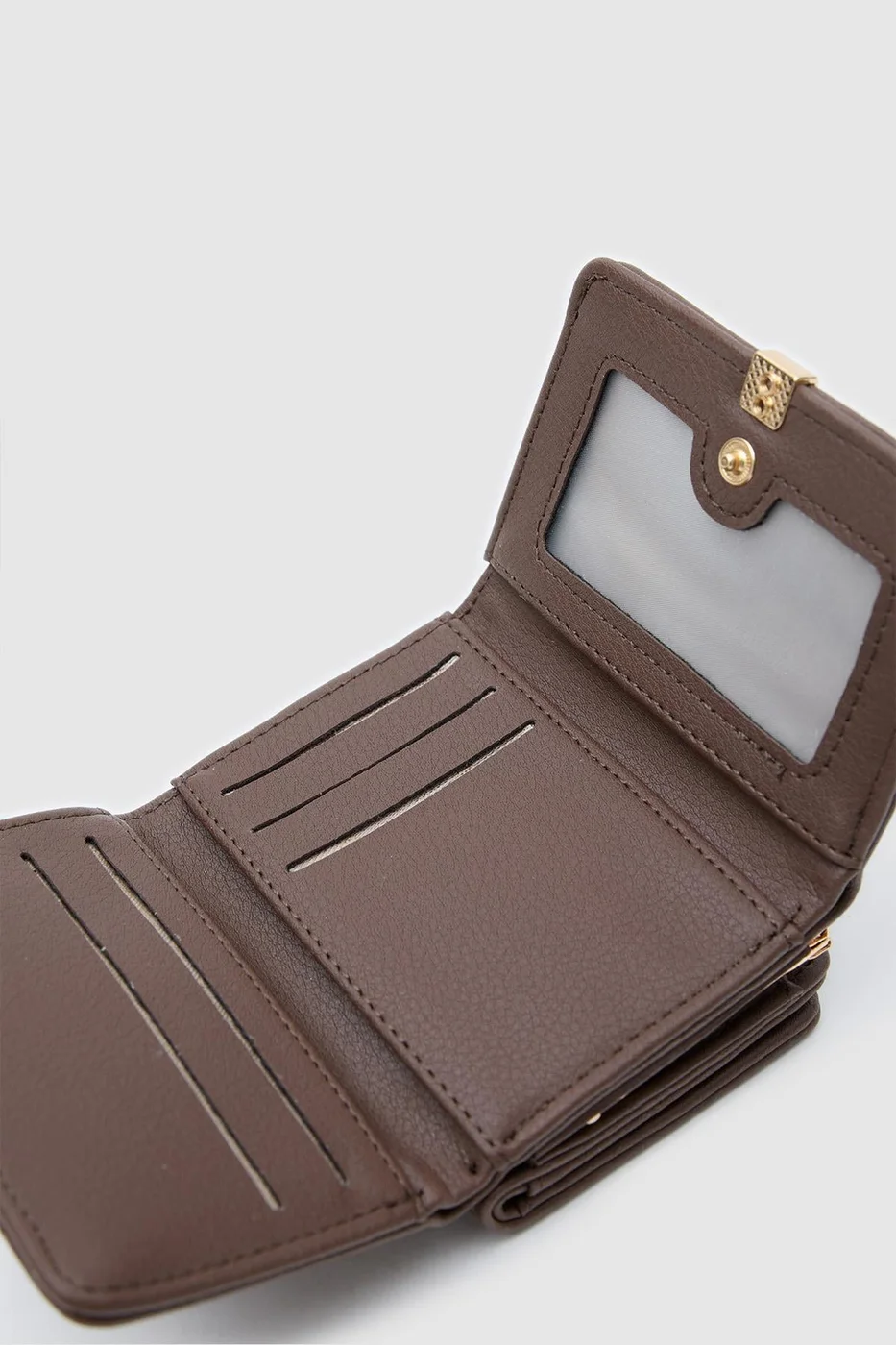 Faux leather wallet for women Faux leather wallet for women in brown