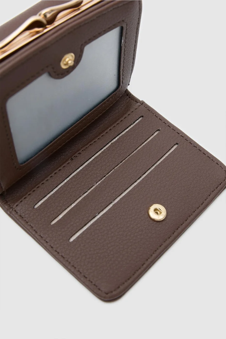 Faux leather wallet for women Faux leather wallet for women in brown