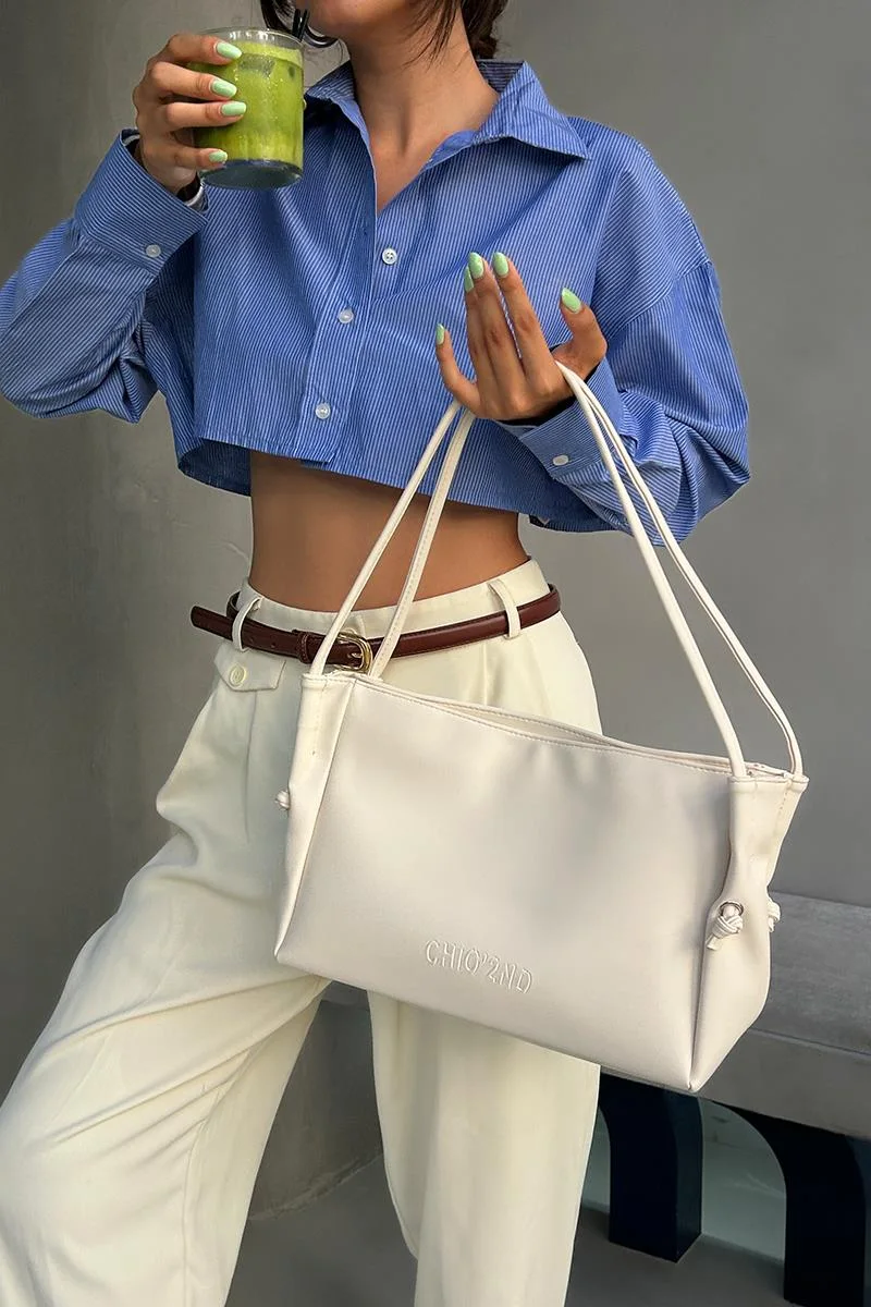 Faux leather shoulder bag for women Faux leather shoulder bag for women in cream