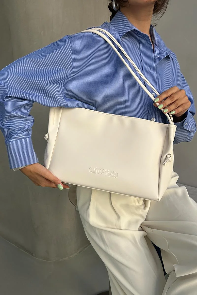Faux leather shoulder bag for women Faux leather shoulder bag for women in cream