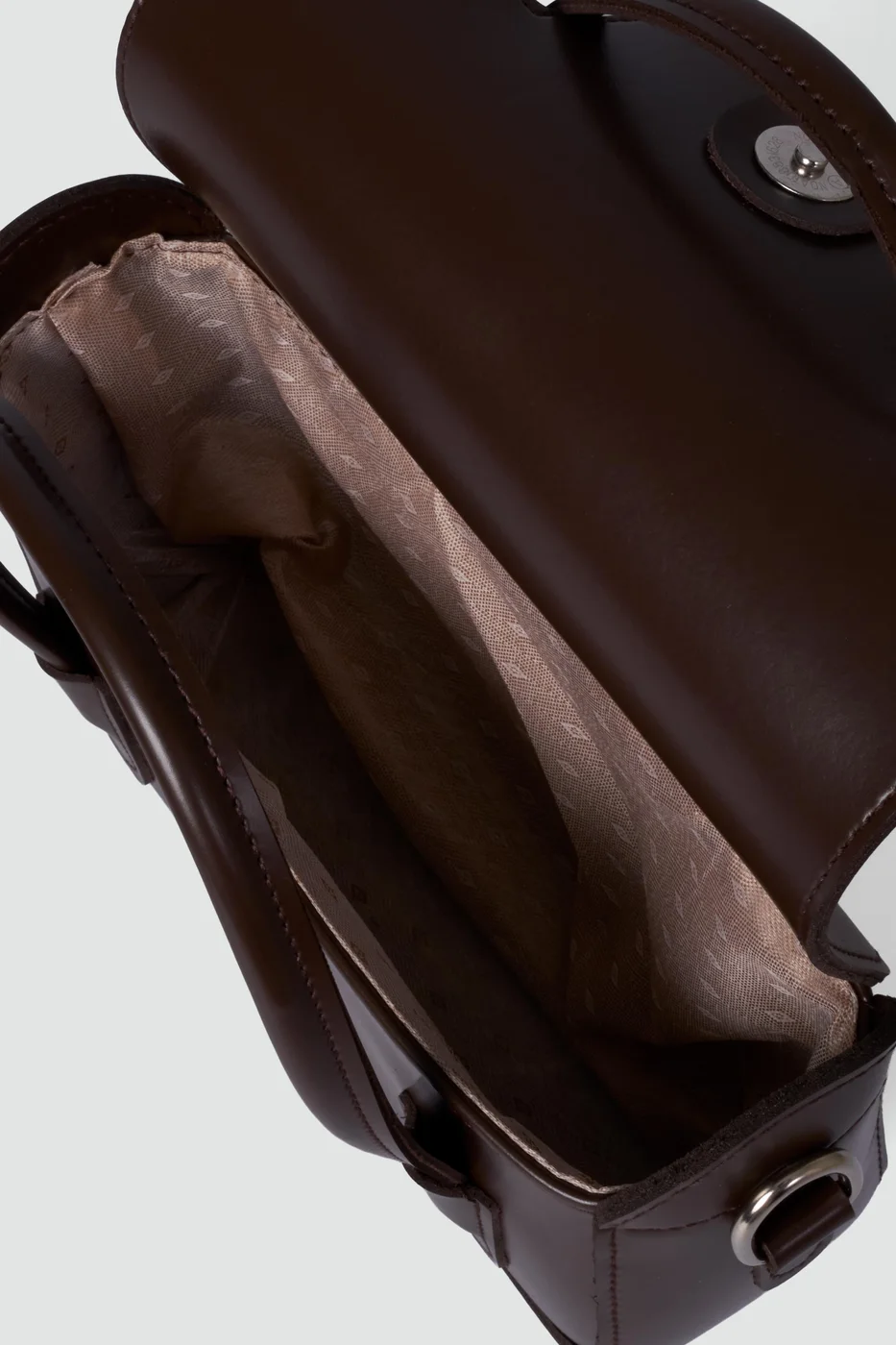 Faux Leather Crossbody Bag in brown
