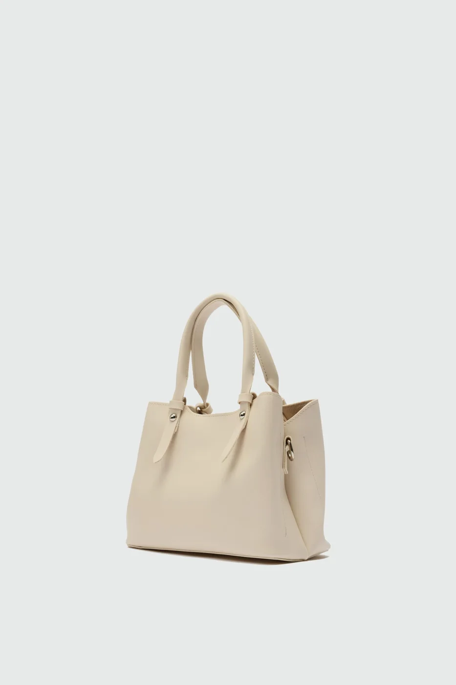 Faux leather shoulder bag Faux leather shoulder bag in beige