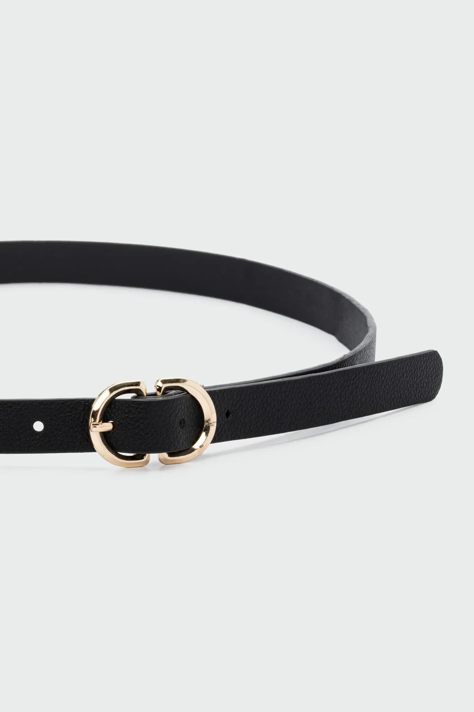 faux leather belt faux leather belt in black