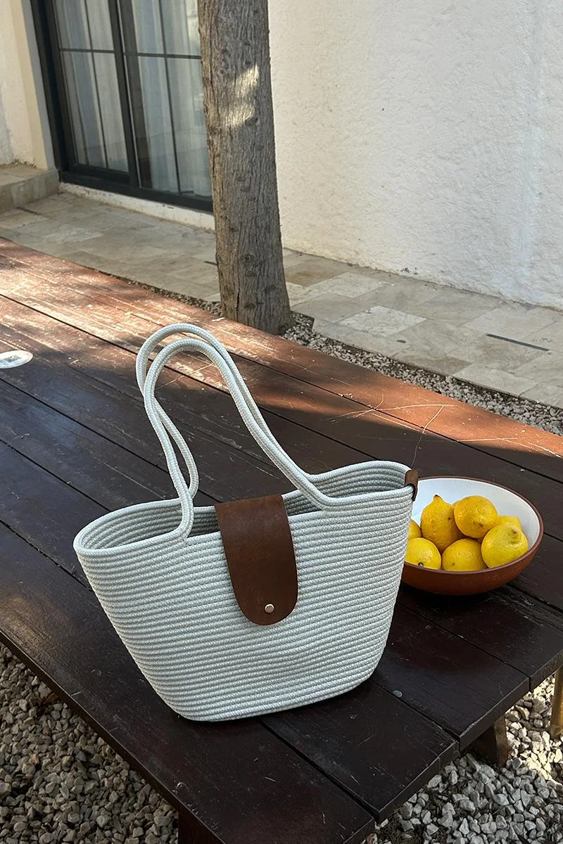 straw tote bag straw tote bag in cream