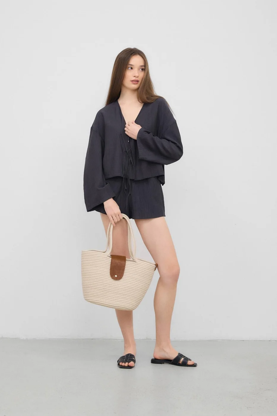 straw tote bag straw tote bag in cream