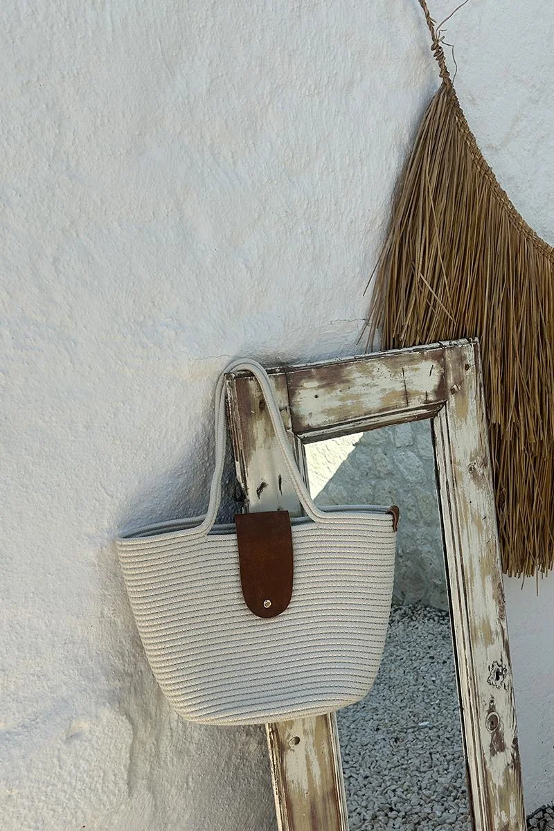 straw tote bag straw tote bag in cream