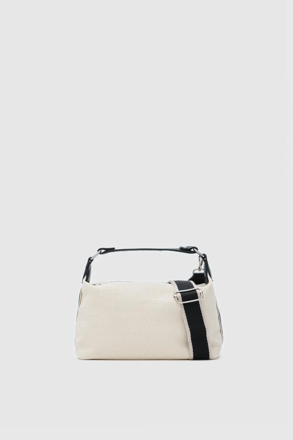 Canvas crossbody bag for daily use in black