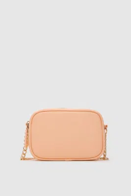 Faux leather crossbody bag