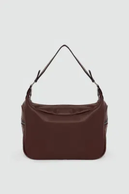 Faux Leather Shoulder Bag
