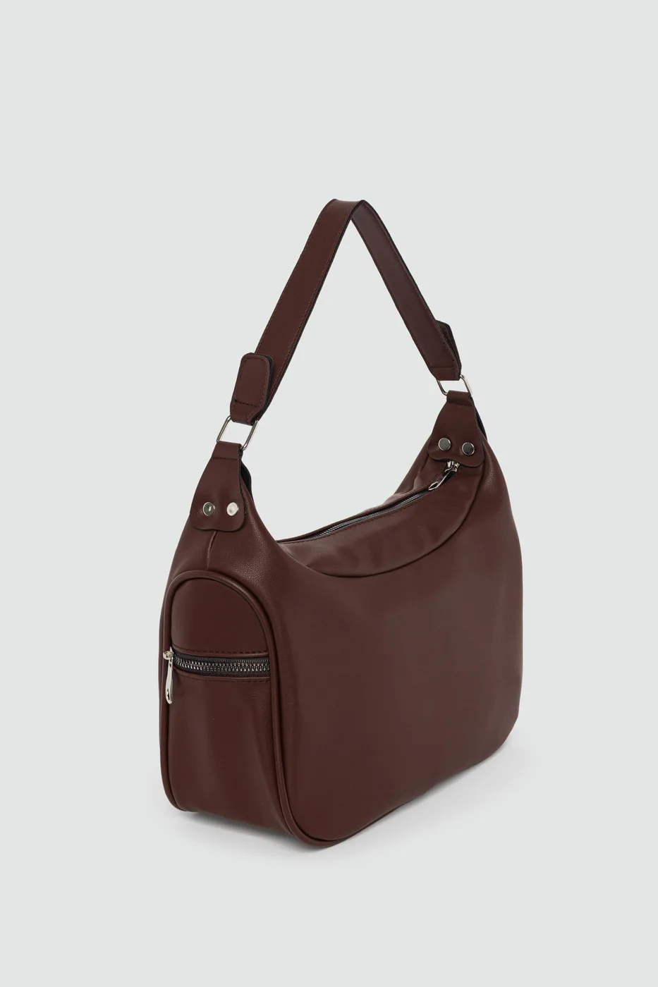 Faux Leather Shoulder Bag