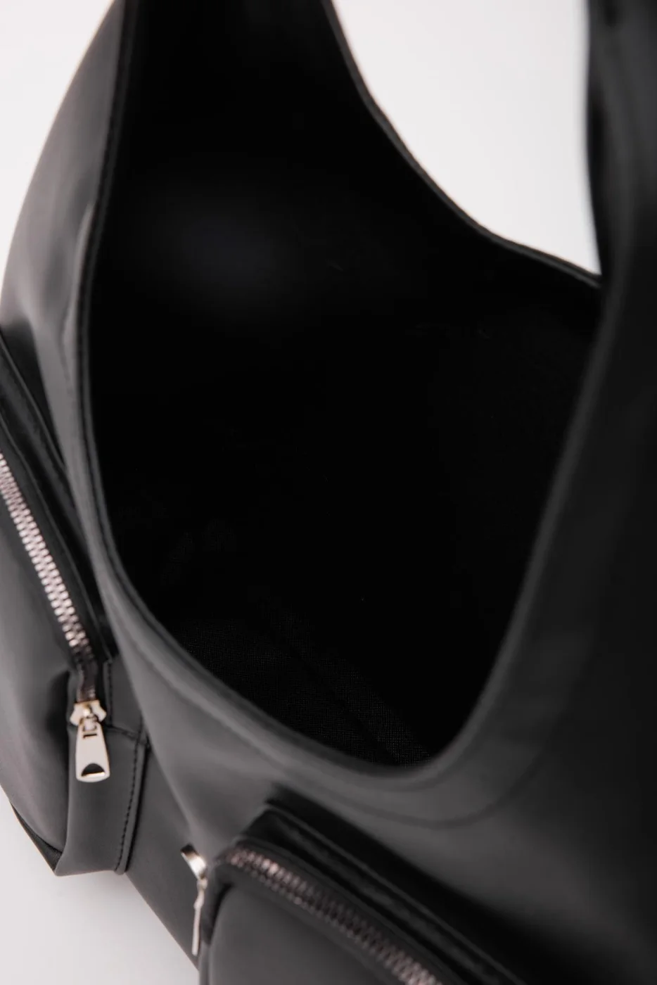 faux leather shoulder bag