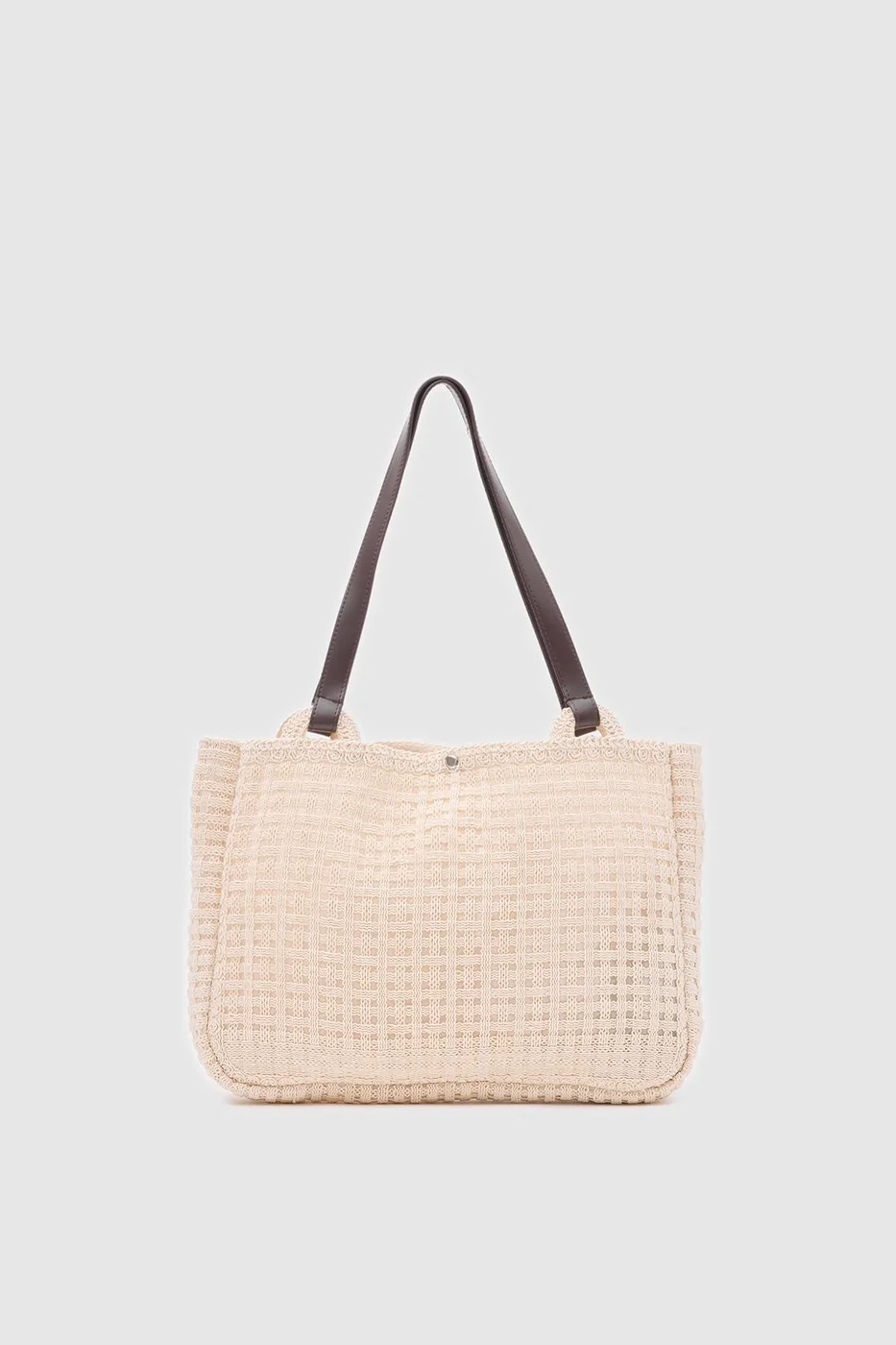 macrame shoulder bag macrame shoulder bag in cream
