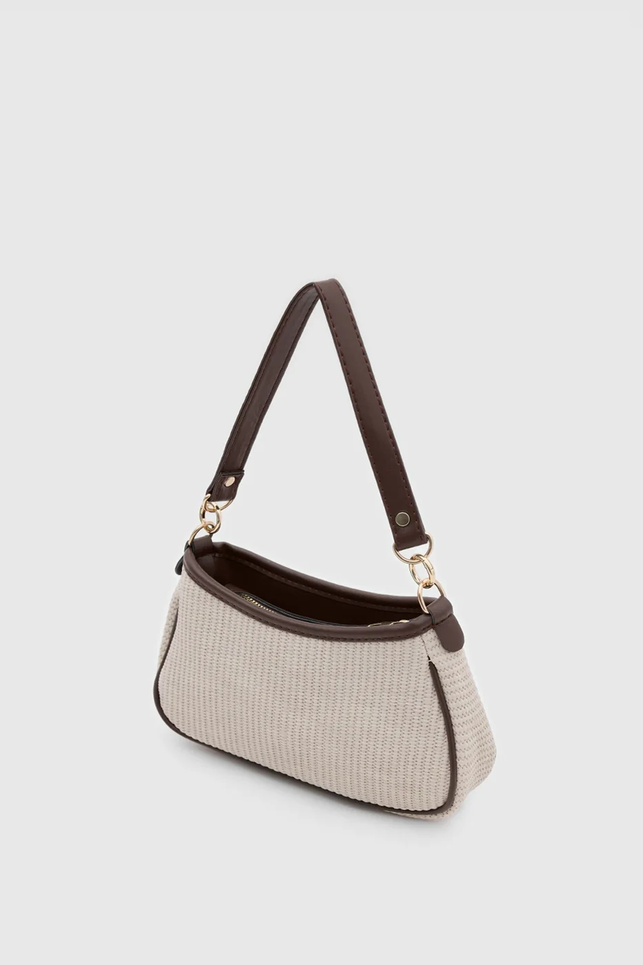 faux leather baguette bag faux leather baguette bag in cream