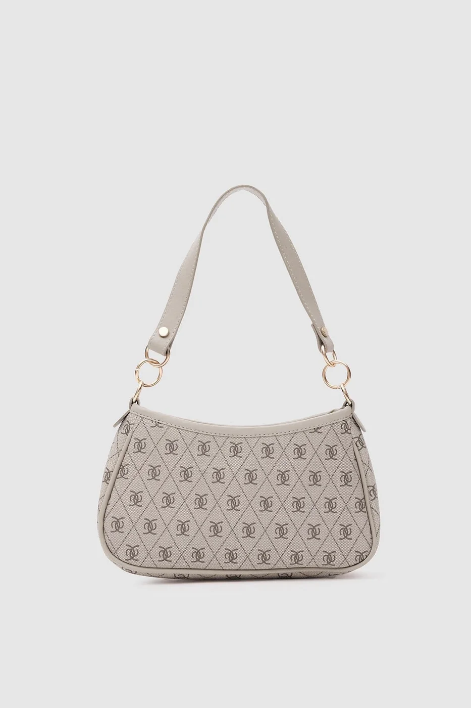 monogram crossbody bag in beige