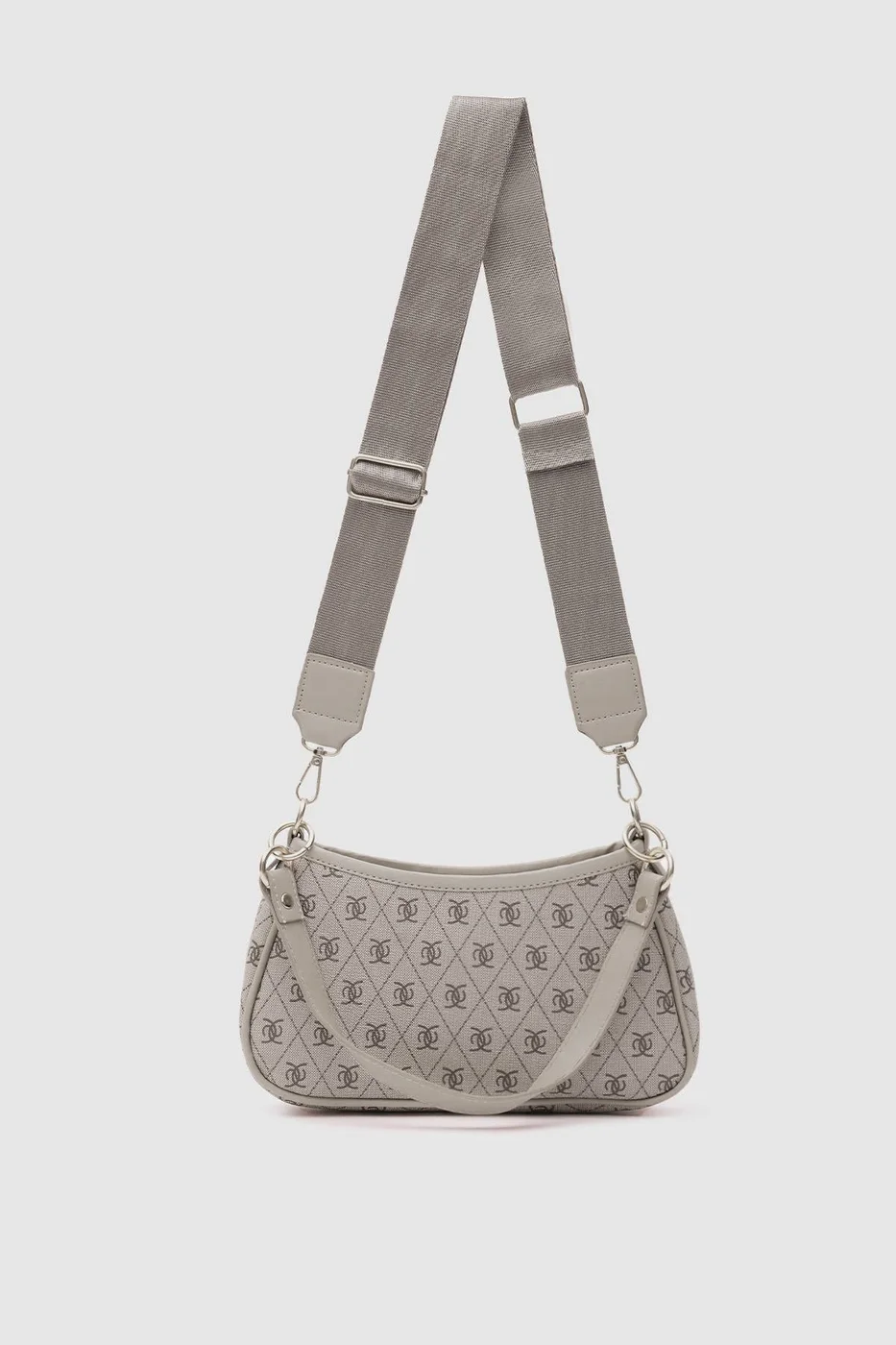 monogram crossbody bag in beige