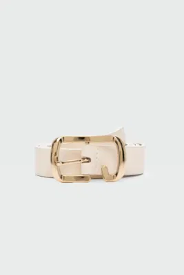 faux leather belt faux leather belt in cream