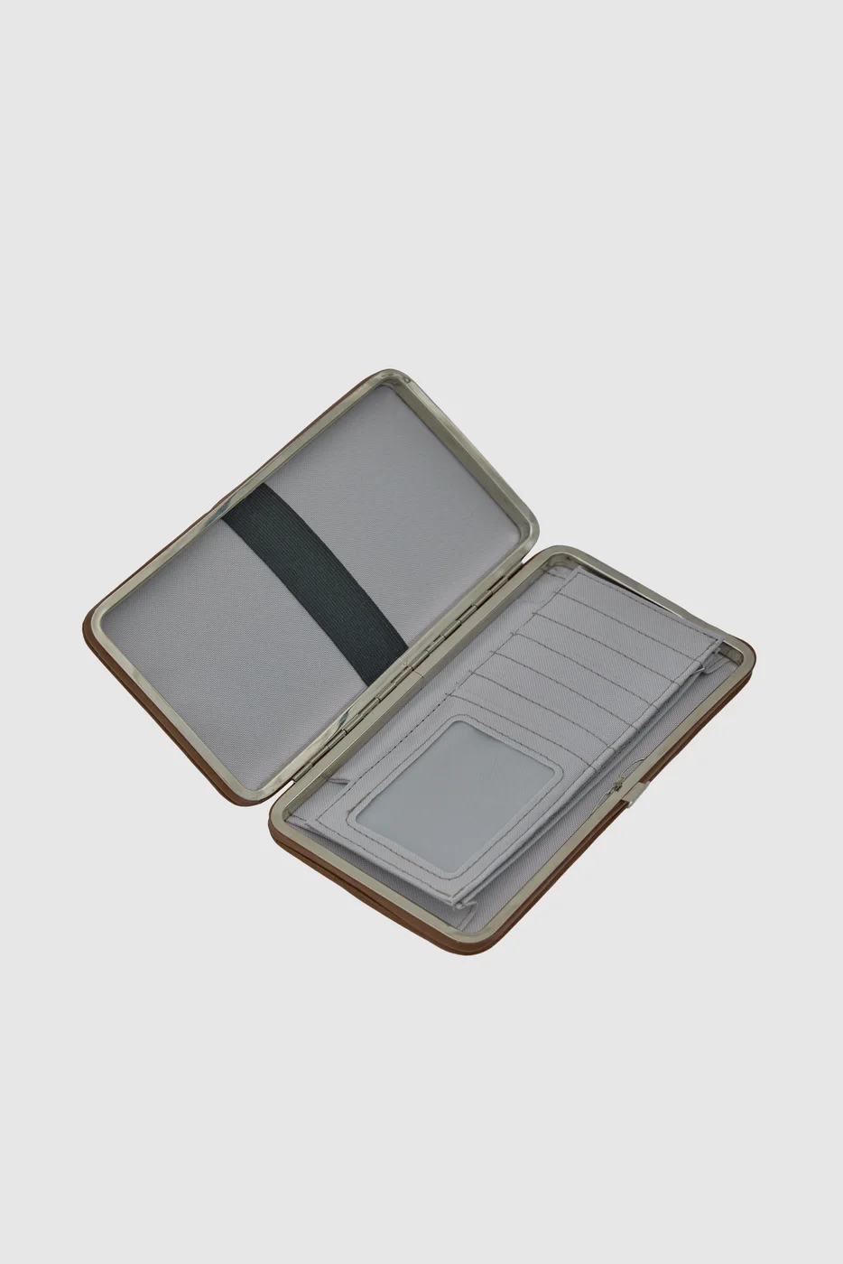 faux leather wallet in tan