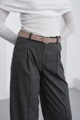 faux suede belt faux suede belt in taupe