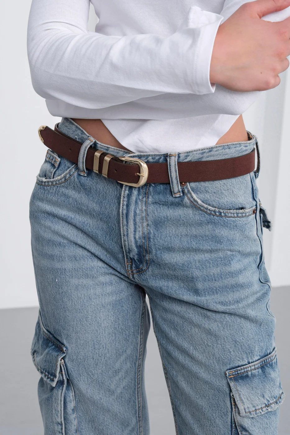 faux suede belt
