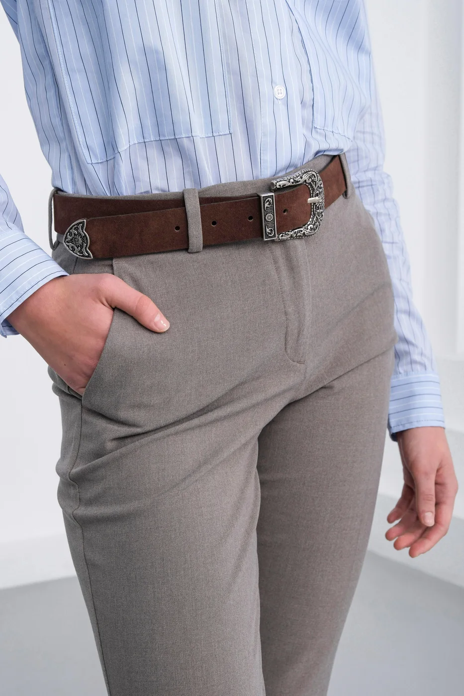 faux suede belt
